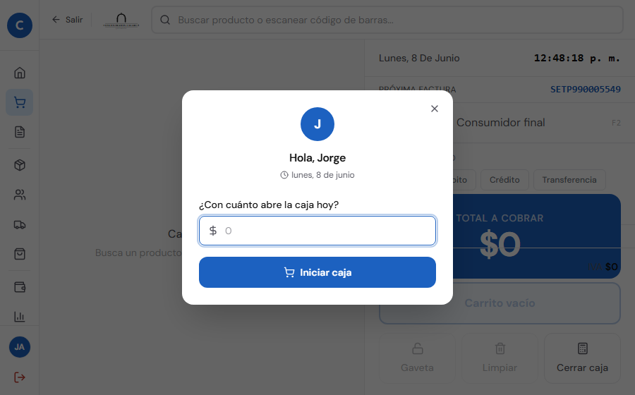 Punto de Venta — CarolinaPOS